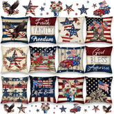 FuWeave housse devant emballage montrant 12 motifs patriotiques et aspect festif