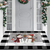FuWeave paillasson bonhomme de neige vue frontale accueillante