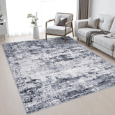 Tapis FXRHLP 5x7 face avant avec motif abstrait apportant style et chaleur