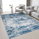 FXRHLP tapis devant canapé bleu apportant confort au salon