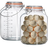 Galssmagic bocal face 128 oz montrant capacité et transparence utile