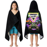 Get Trend serviette capuche vue de face montrant couverture et capuche, sèche vite
