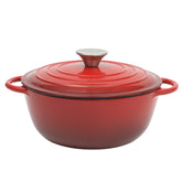 Gibson Home cocotte Addlestone face avant rouge dégradé, attrayante pour servir