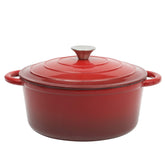 Gibson Home cocotte Addlestone face avant rouge, finition brillante pour servir