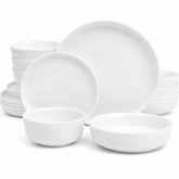 Gibson Home assiette de dîner face avant, esthétique blanche et résistante