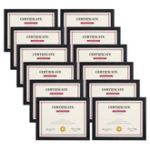 Giftgarden vue avant cadre noir 8,5x11, présentation professionnelle