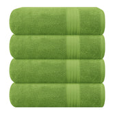 GLAMBURG serviette face avant montrant la couleur kiwi green et la coupe soignée