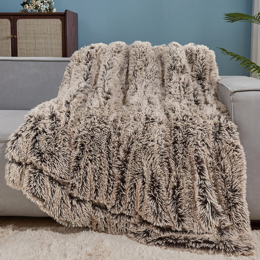 GONAAP plaid face avant Frosty Brown montrant douceur et style cosy