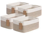 Goodpick face avant du panier beige et blanc montrant rangement soigné