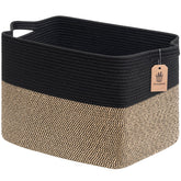Goodpick panier face avant noir jute, rangement élégant