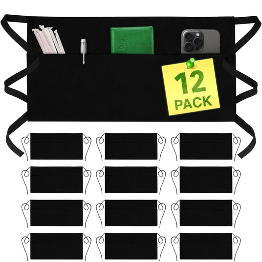 GREEN LIFESTYLE tablier face avant noir, look professionnel et pratique