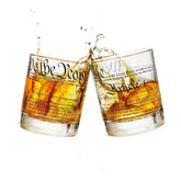 Greenline Goods verre face avant montrant motif Constitution et élégance