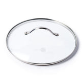 GreenPan couvercle en verre vu de face permettant surveiller cuisson sans perdre chaleur