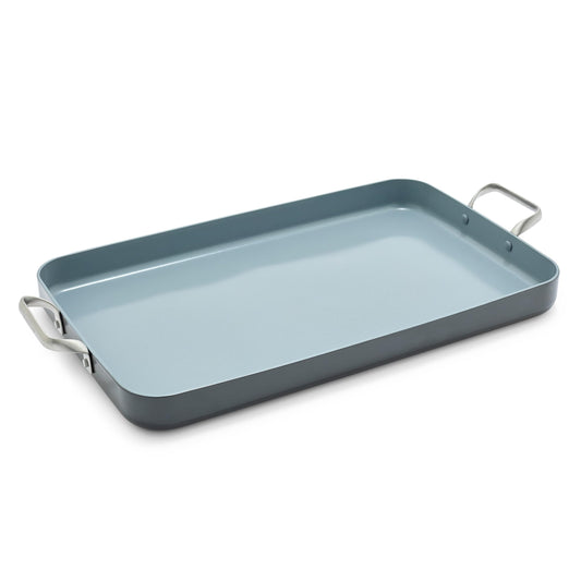 GreenPan plancha face avant montrant surface spacieuse et finition durable