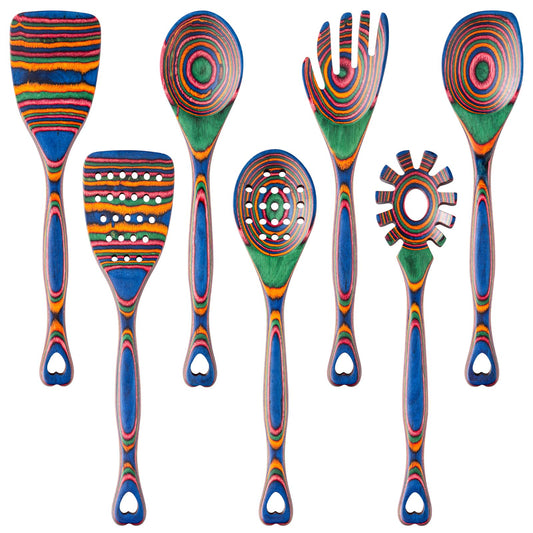 Gudamaye ensemble face avant présentant 7 ustensiles design et résistants