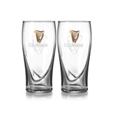 Guinness verre 20oz avant montrant silhouette et authenticité