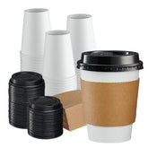GUSTO gobelet face 12 oz montrant design solide et portion standard pour café