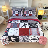 Gusuhome couette face avant baseball apportant ambiance ludique