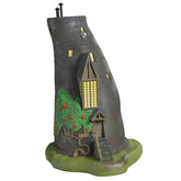 Hallmark Keepsake vue de face de la maison Lovegood montrant la silhouette unique et le caractère