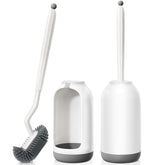 HAMITOR vue de face de la brosse WC avec support, gain de place