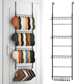 HapiRm porte-chapeaux suspendu sur porte montrant gain de place