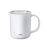 HARIO mug CMG-350-W vue avant blanc montrant design élégant