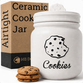 HB Design Co. pot à biscuits vue de face élégante et gain d'espace