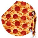 HDFK couverture pizza face avant motif fromage, déco ludique et chaleureuse