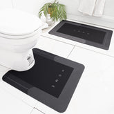 HelloTree tapis devant baignoire gris foncé protégeant le sol