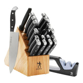 HENCKELS vue de face du coffret 20 pièces, rangement soigné et gain de place