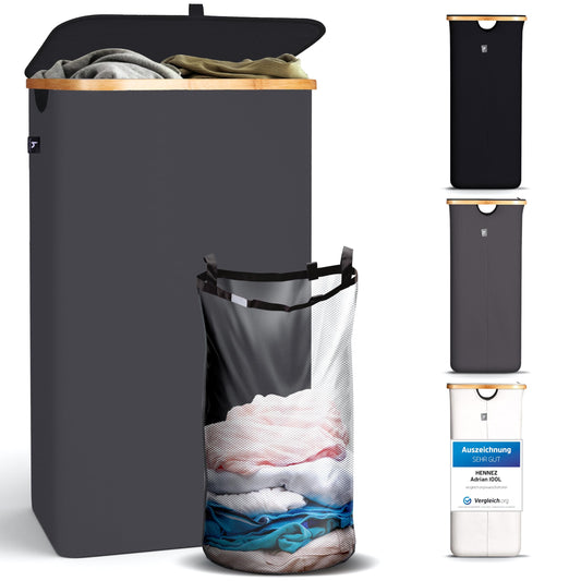 HENNEZ panier avant packaging gris montrant capacité et finition élégante