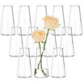 Hewory vue avant du lot de 12 vases, élégant pour centres de table