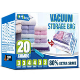 HIBAG vue avant du pack 20 pièces montrant gain d'espace