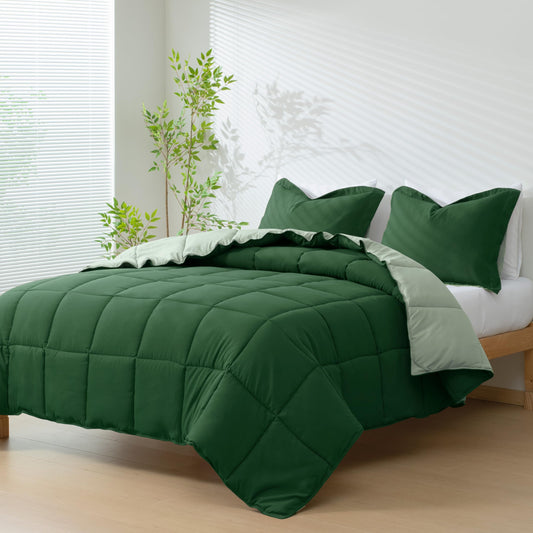 HIG couette face verte apportant ambiance naturelle et confort visuel