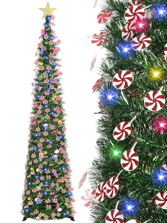 HMASYO sapin face et emballage cadeau, gain de rangement