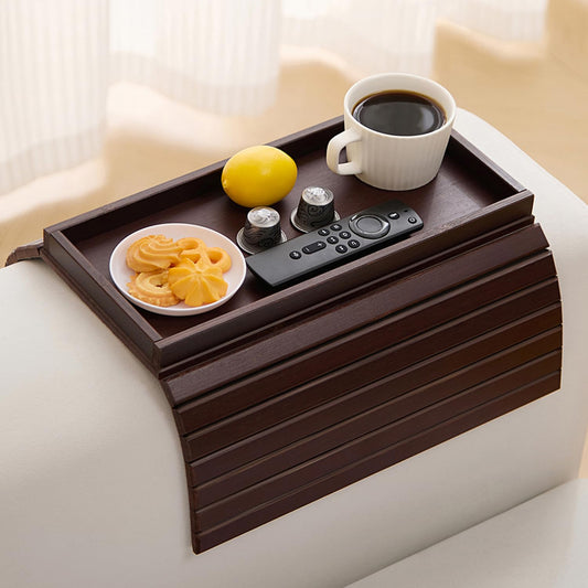 HNLISA plateau accoudoir face avant montrant organisation pratique