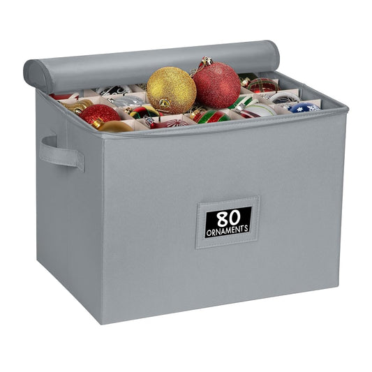 HOLDN’ STORAGE boîte face avant grise protégeant les décorations