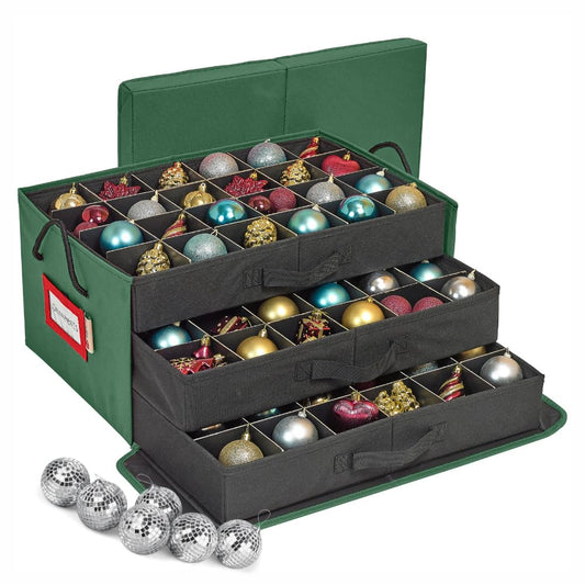 HOLDN’ STORAGE boîte face ouverte montrant 72 compartiments, protection facile