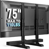 HOLMAXD vue avant du support TV montrant fixation stable et design minimal