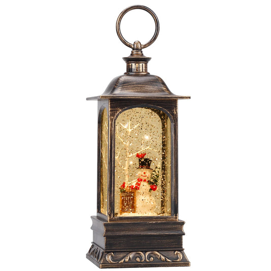 HOLYHOM globe-lanterne vue frontale mettant en valeur la scène festive