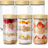 HomArtist bocal verre 24 oz face avant, pratique pour préparation repas