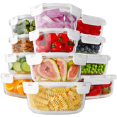 HOMBERKING ensemble face avant montrant tous les contenants et couvercles, rangement optimisé