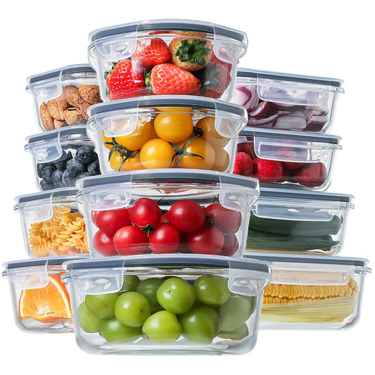 HOMBERKING face avant du coffret montrant tous les contenants et couvercles, gain de place