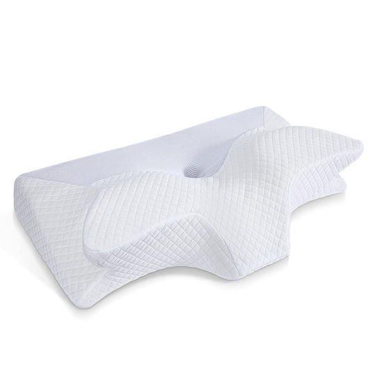 HOMCA oreiller face avant montrant la forme ergonomique et maintien confortable