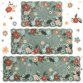 Homcomoda ensemble face avant montrant motifs floraux et look chaleureux