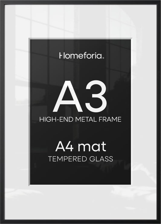 Homeforia cadre A3 face avant mettant en valeur l’œuvre et l’élégance