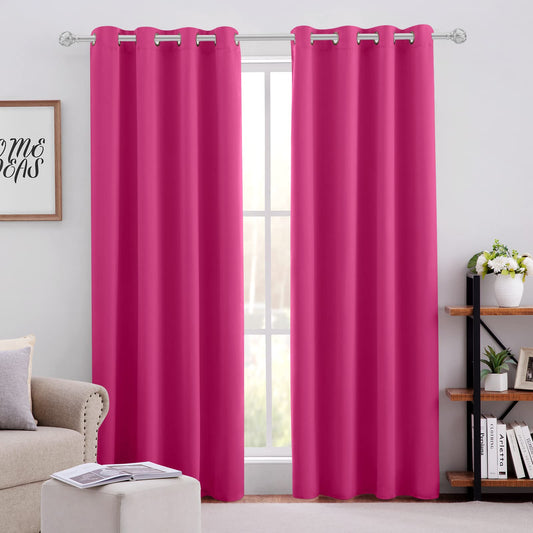 HOMEIDEAS rideau framboise face montrant couleur et finition
