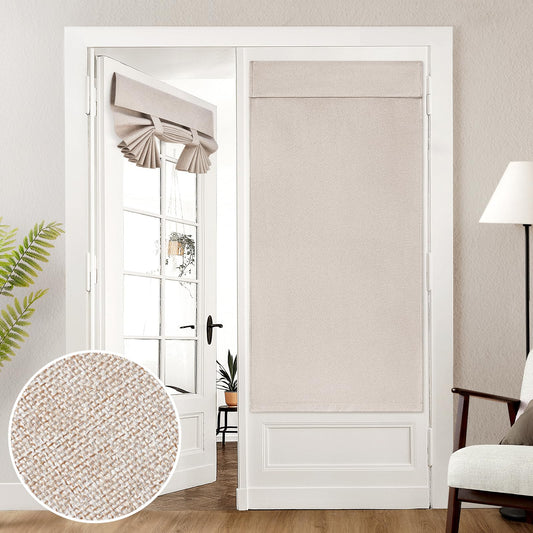 HOMEIDEAS rideau devant porte-fenêtre occultant pour intimité totale