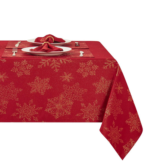 HomeJoy nappe rectangulaire face avant rouge doré élégante et protectrice
