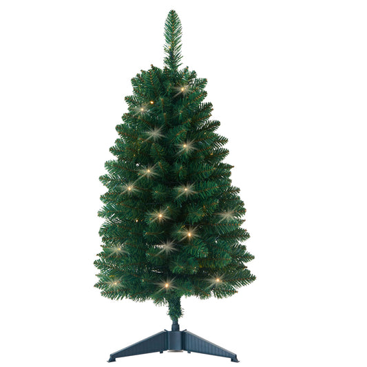 HomeKaren sapin entier 3ft face, décor compact et lumineux